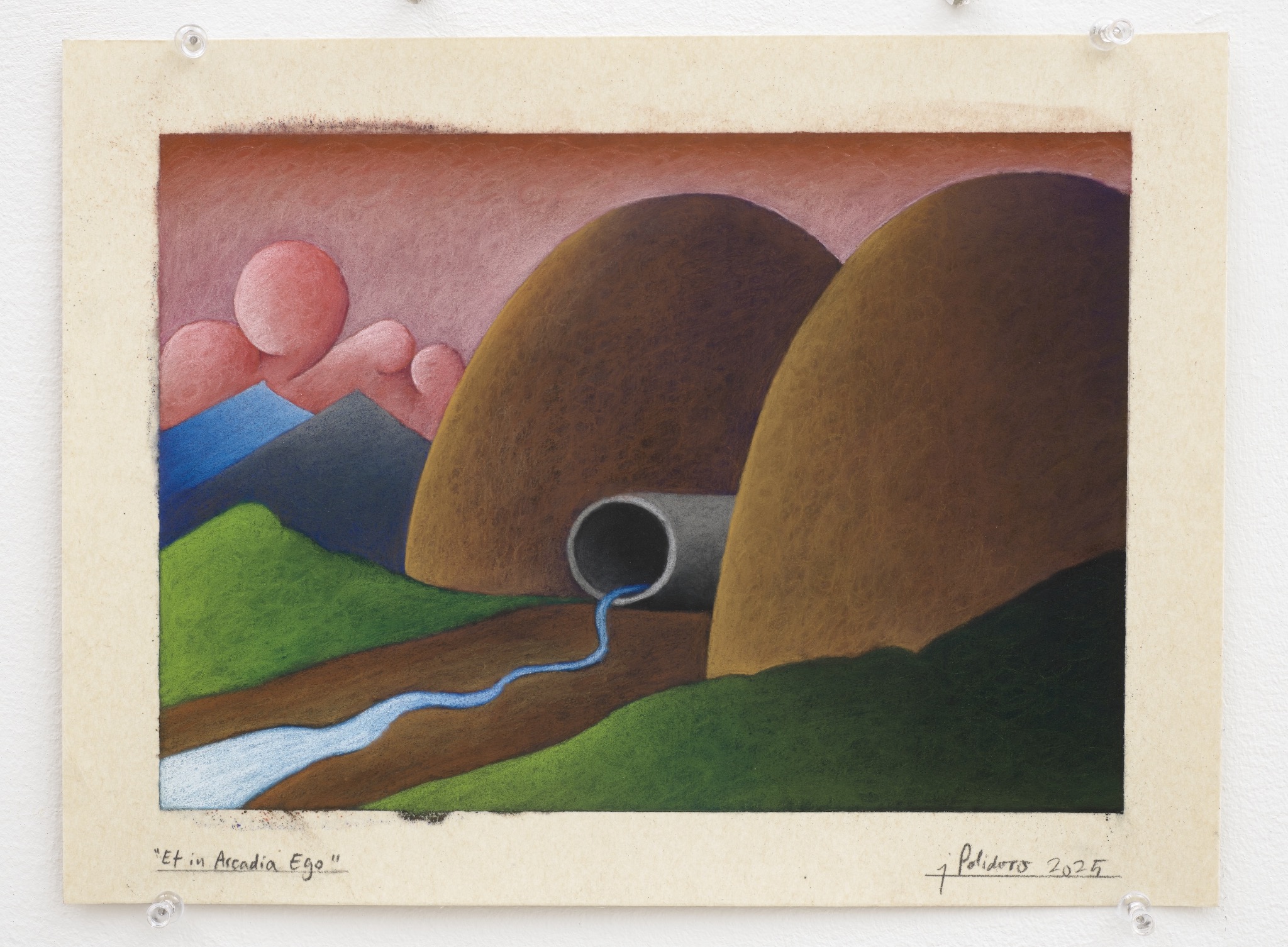 Preparatory drawing for Et in Arcadia Ego