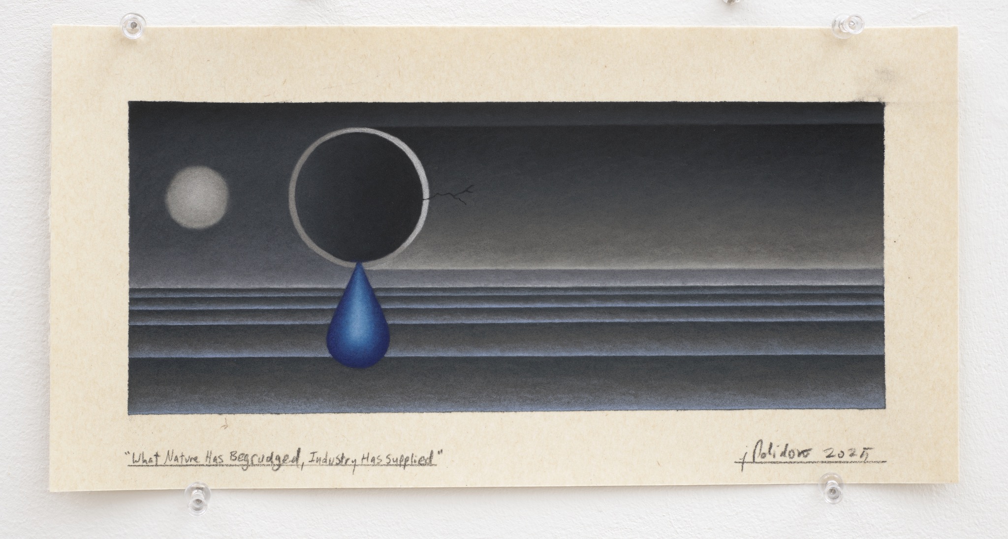 Preparatory drawing for What Nature Has Begrudged, Industry Has Supplied