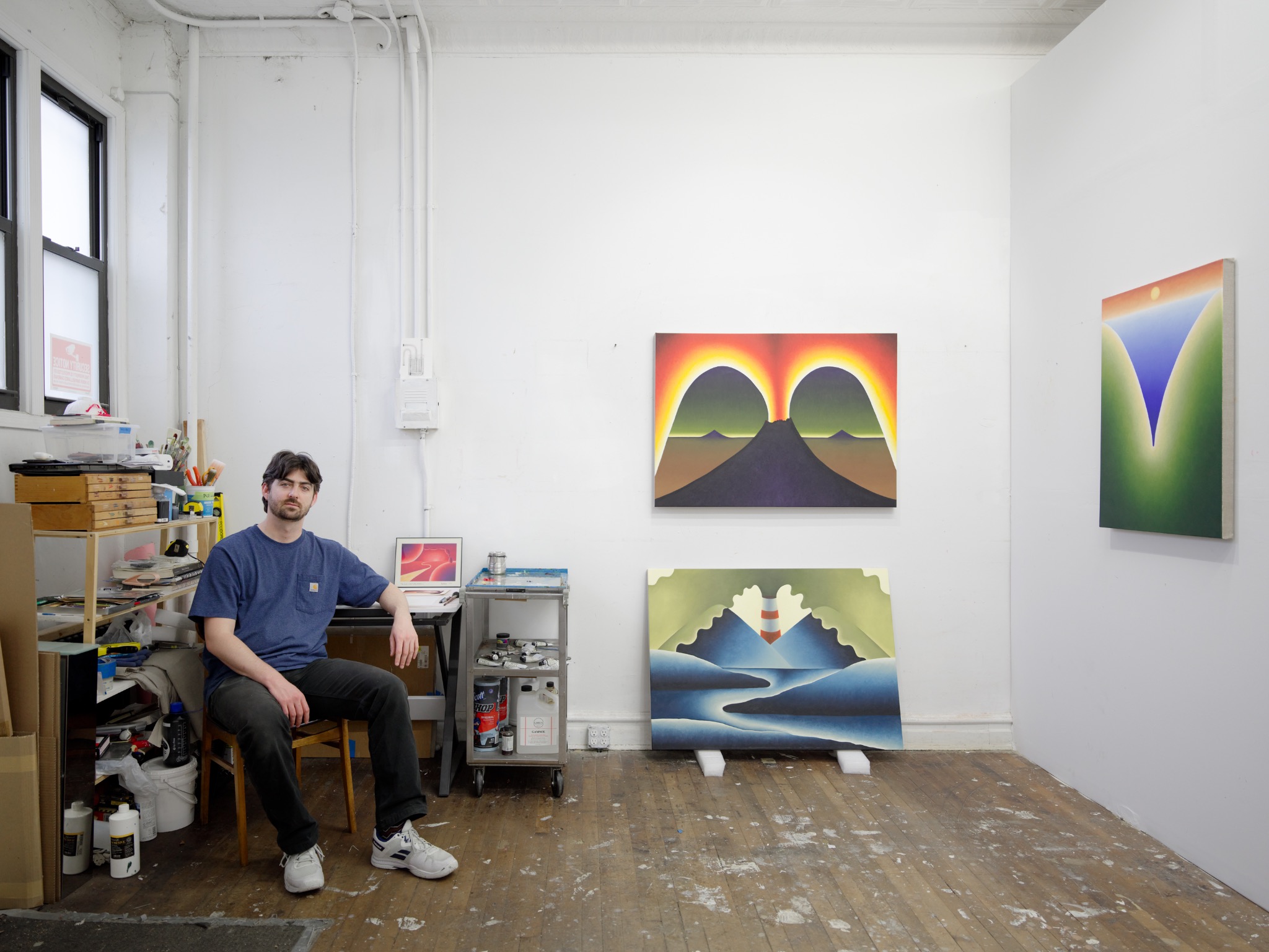 Robert Polidoro in the studio
